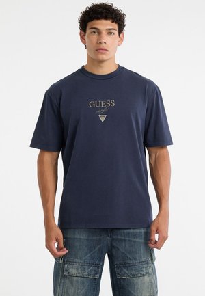 GO PRINTED BAKER LOGO - T-shirt imprimé - dunkelblau