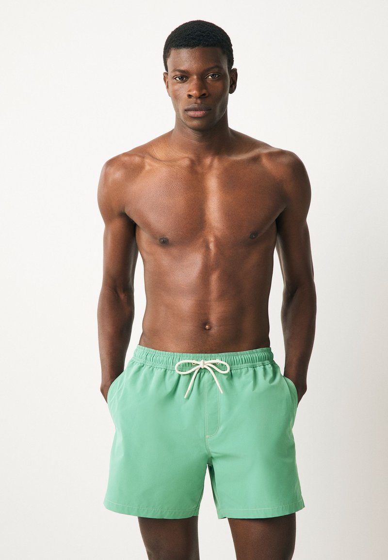 Next REGULAR FIT - CONTRAST STITCH - Badeshorts - sage green