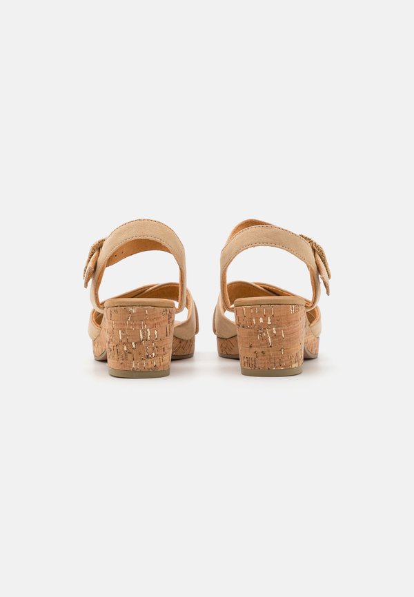 Platform sandals - biscuit3