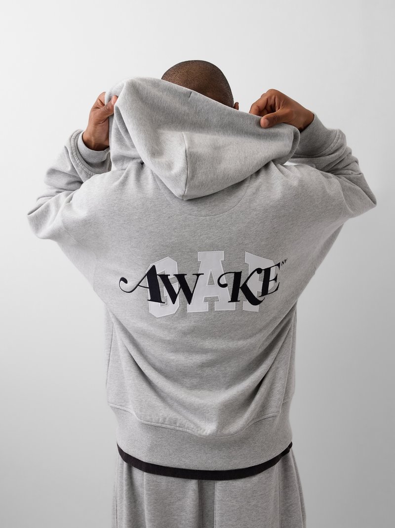Clice Sweat Zippé Intégral Embossed Logo 92 Gris | Motardinn