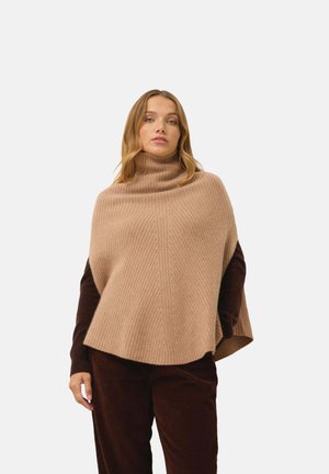 HUARAZ - Poncho - heather camel