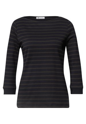 Street One, 3/4-ARM SHIRT MIT BOAT NECK UND STREIFEN - T-shirt à manches longues - indigo night