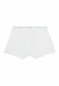 Boxeri din bumbac alb, cu un brâu elastic moale, având logo-ul 'REISS' în gri. Textură netedă, cu o formă ajustată și cusături laterale.