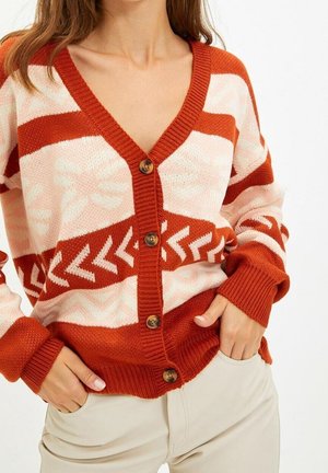 Strickjacke - orange