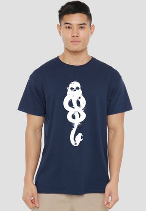 Cotton Soul, HARRY POTTER DARK MARK SILHOUETTE - Print T-shirt - dark blue