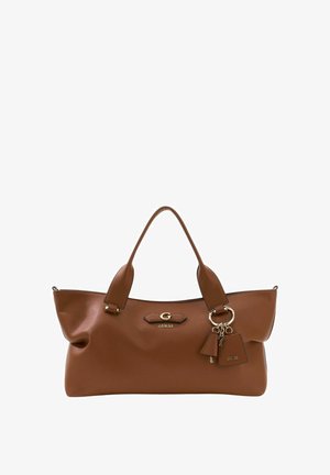 Guess, BORSA DONNA SUZY 3 COMP SATCHEL COGNAC - Handtas - cognac