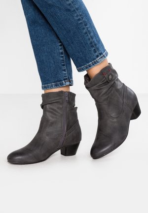 Kovbojské/motorkářské kotníkové boty - dark grey