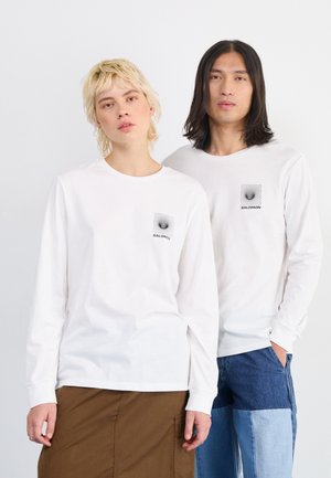 Salomon DIGITAL SWAMP TEE UNISEX - Langærmet T-shirt - white