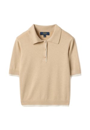 OVS, POLO REGULAR FIT - Polo - dark beige