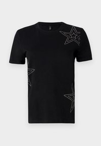 ONLHOLLIS LIFE O NECK - T-shirts med print - black