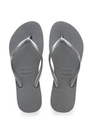 SLIM - Tåsandaler - grey/silver
