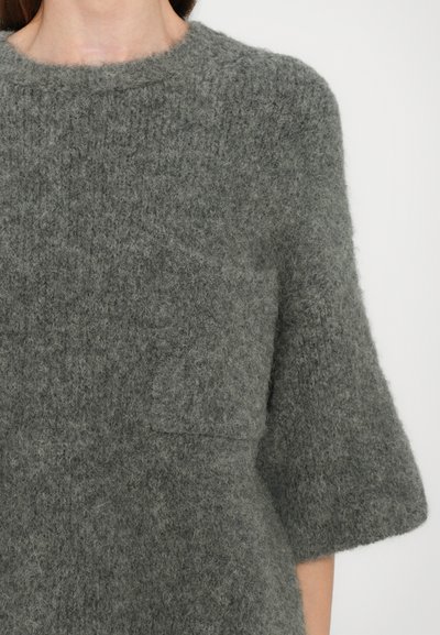 CLOSED CREW SHORT SLEEVE - Strickpullover - dark grey