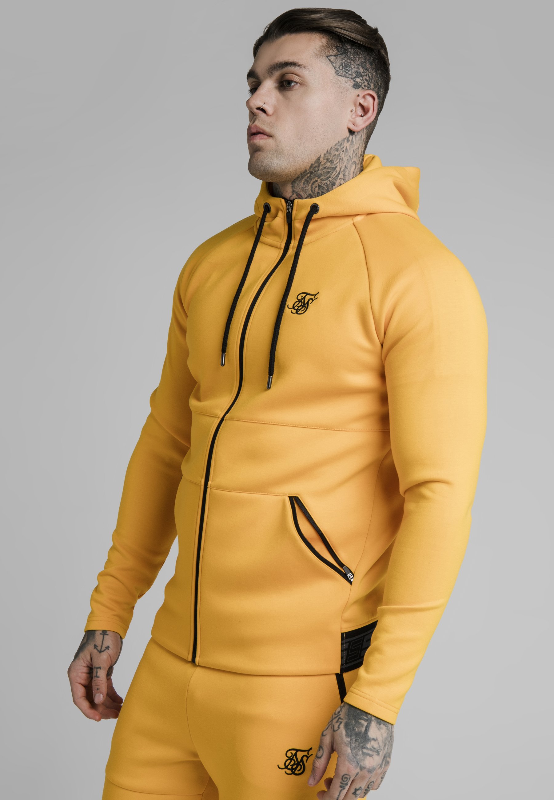 SIKSILK Sudadera con cremallera - yellow/amarillo - Zalando.es