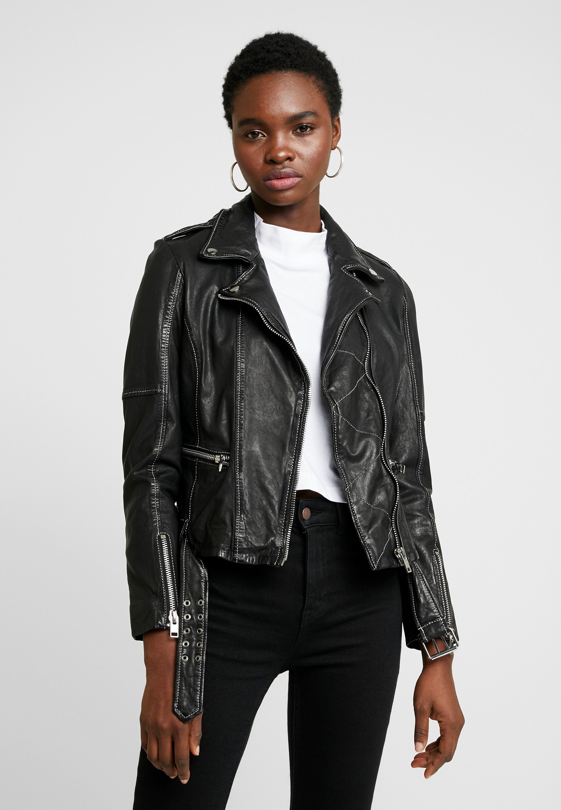 Gipsy Skinnjakke black Zalando.no Gipsy CAIT - Skinnjakke - black