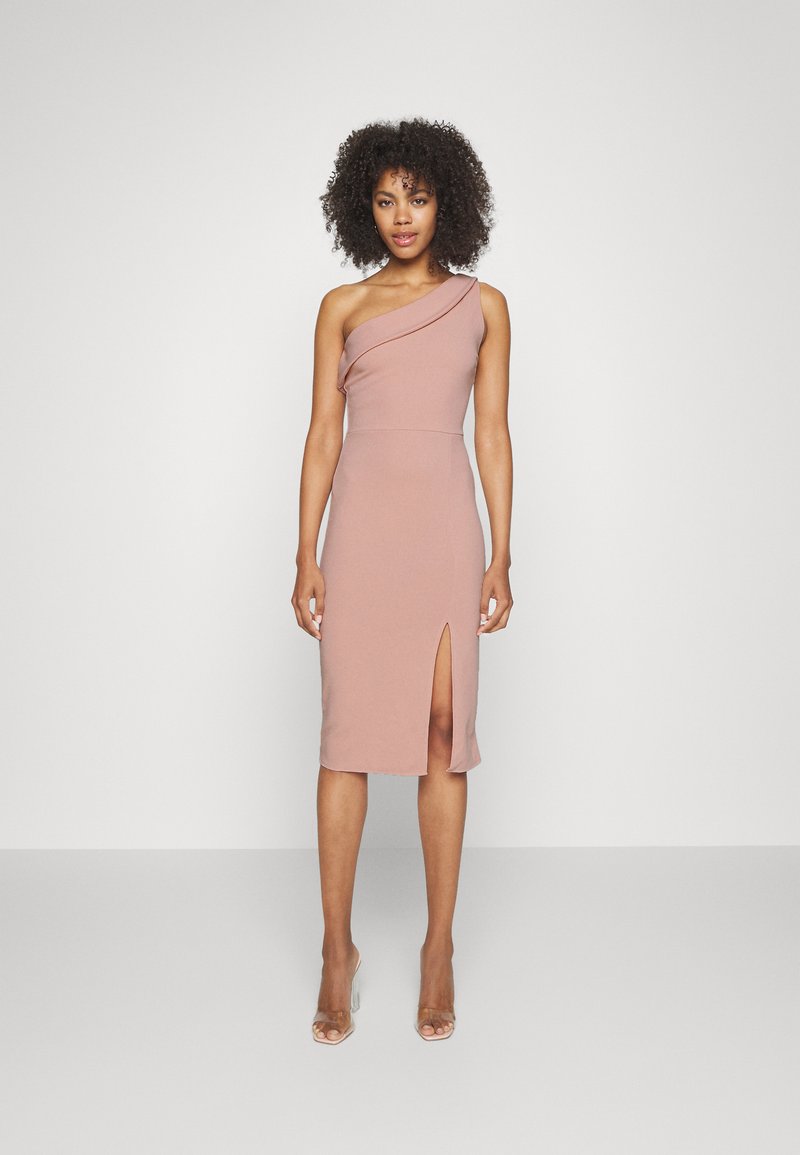 Damen Freizeitkleider | WAL G. DAKOTA ONE SHOULDER FRILL MIDI DRESS Cocktailkleid/festliches Kleid blush pink/pink - RN41777 Damen Freizeitkleider | WAL G. DAKOTA ONE SHOULDER FRILL MIDI DRESS Cocktailkleid/festliches Kleid blush pink/pink - RN41777