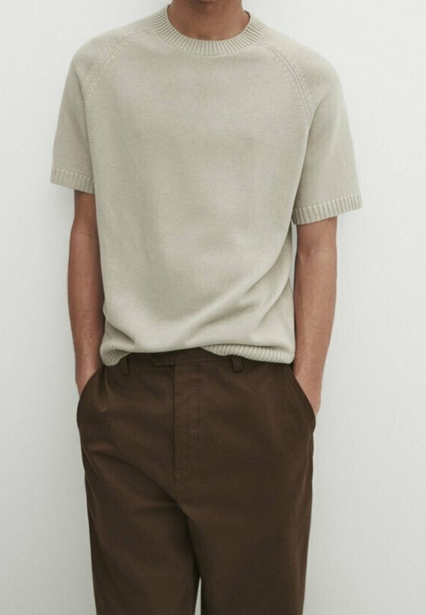 Massimo Dutti T-shirt basic - light green