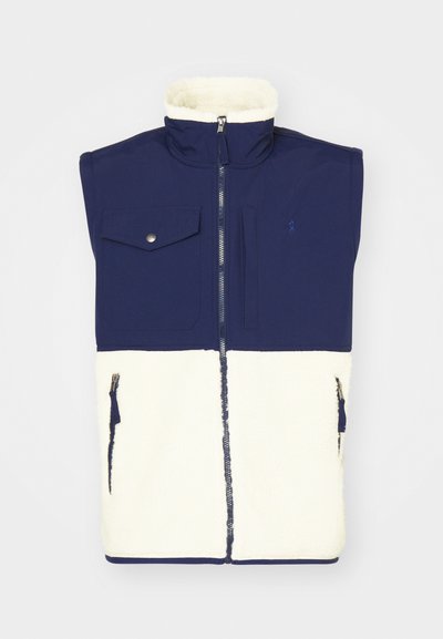 Polo Ralph Lauren SLEEVELESS FULL ZIP - Vesta - winter cream/newport navy