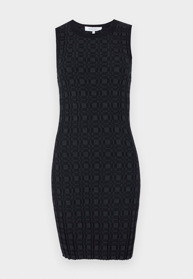 Maison Kitsuné Gebreide jurk donkerblauw