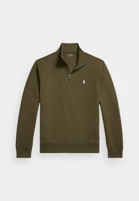 DOUBLE-KNIT QUARTER-ZIP PULLOVER - Sweatshirt - company olive