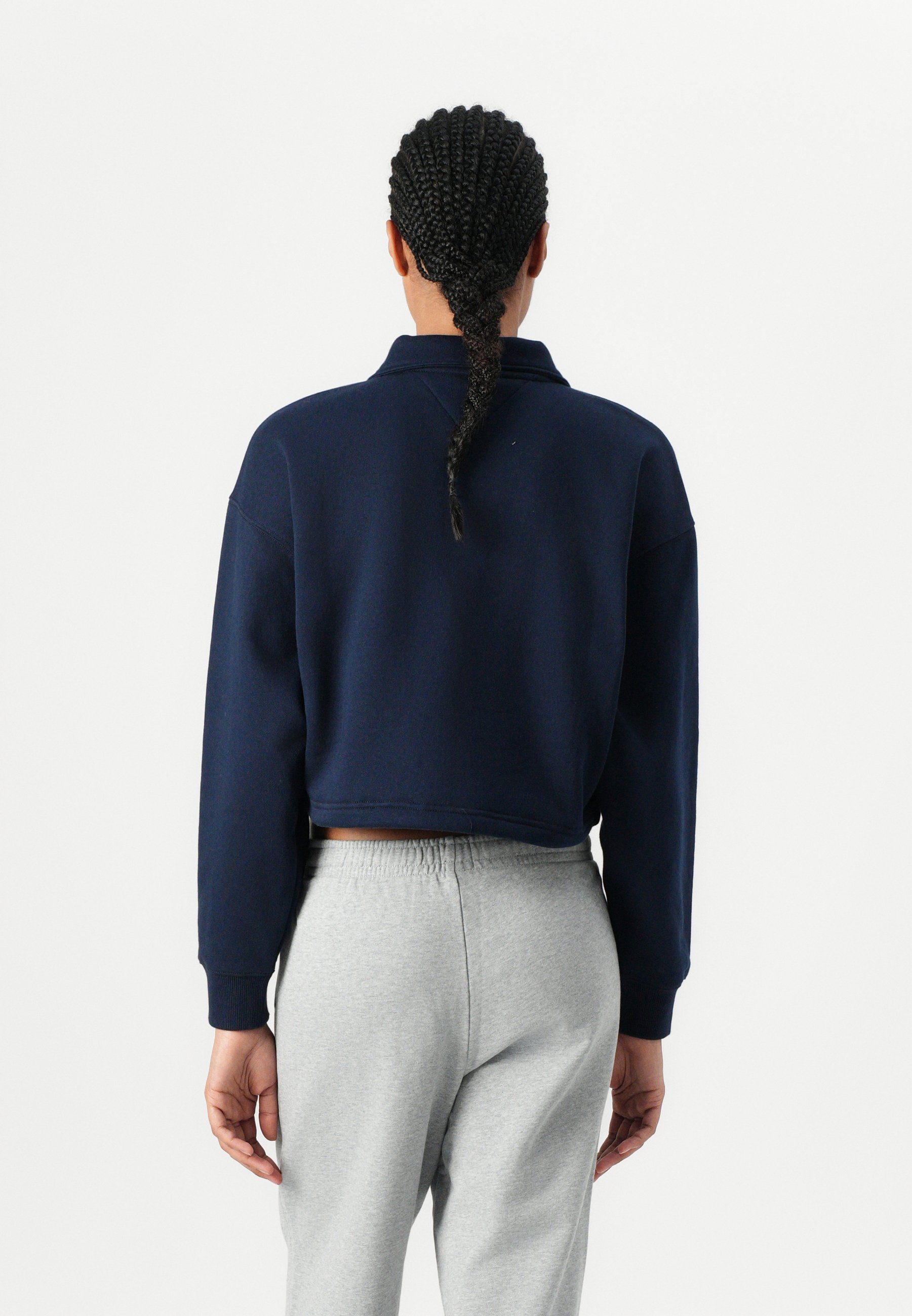 売れ筋商品|||トミーヒルフィガー パーカー・スウェットシャツ レディース アウター TJW ZIP MOCK NECK - Sweatshirt - dark night navy Tommy Jeans ZIP MOCK NECK - Sweatshirt - dark night navy