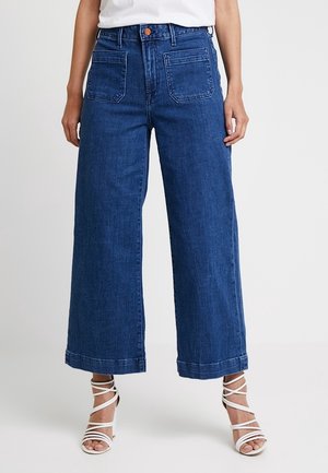 Flared Jeans - blue denim