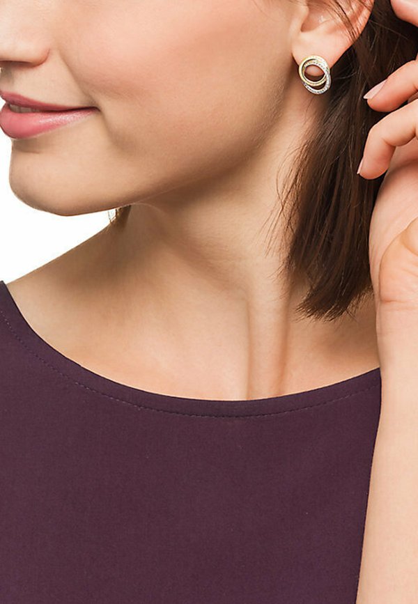 DAMEN ZIRKONIA - Ohrringe - bicolor