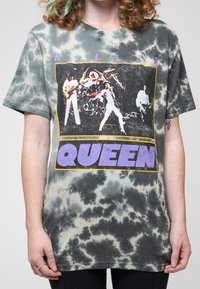 Paradiso Clothing QUEEN KILLER QUEEN DIP DYE WASH - Print T-shirt - grey