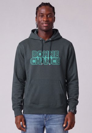 watapparel, BONNE CHANCE UNISEX - Kapuzenpullover - india ink grey