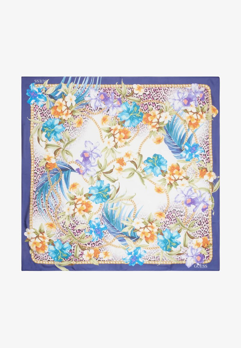 Guess BLUMEN - Sciarpa - blumenmuster blau