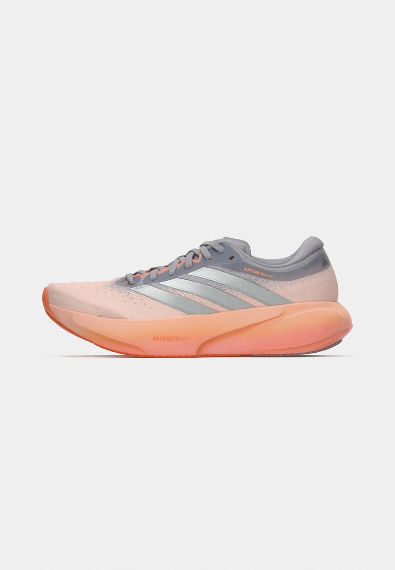 adidas Performance SUPERNOVA RISE 3 W - Road running shoes - clear  orange/silver-coloured metallic/glory grey/silver-coloured - Zalando.co.uk