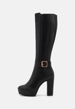 Anna Field Wide Fit Boots med høye hæler - black