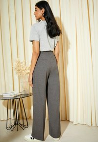 Friends Like These WIDE LEG TEXTURED TAILORED  - Kelnės - grey