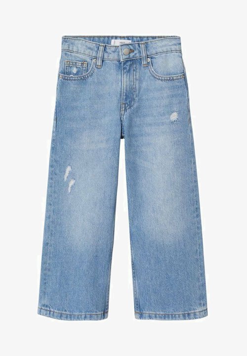 Blauw - Dames - Denim - Met mouwen - Casual fit - Baggy broek Blauw - Dames - Denim - Met mouwen - Casual fit - Baggy broek