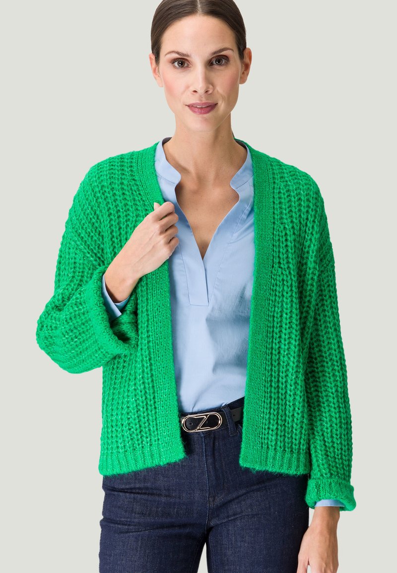 zero OFFENER STYLE - Kofta - middle green melange/grön - Zalando.se
