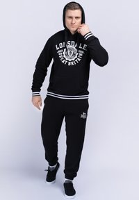 Lonsdale NORMALE PASSFORM DACCOMBE - Hættetrøje - black/white