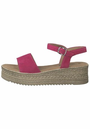 Plateausandalette - fuchsia