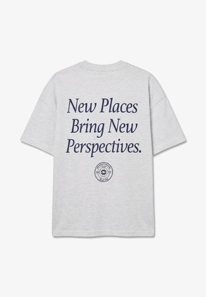 Pegador, JAJCE HEAVY OVERSIZED TEE - Μπλουζάκι με στάμπα - cloud grey melange