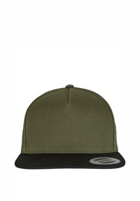 Flexfit CLASSIC 5 PANEL SNAPBACK - Pet - olive black