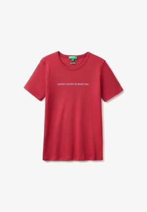 United Colors of Benetton, T-Shirt print - red