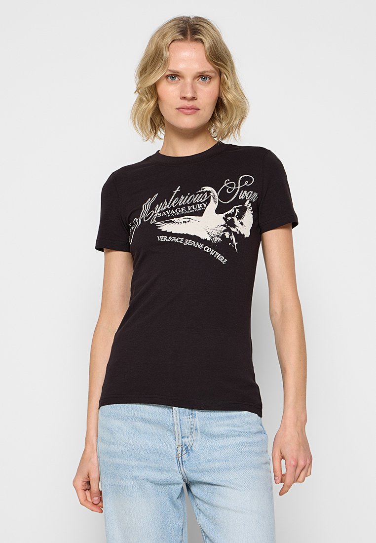 Versace Jeans Couture T-shirt print zwart
