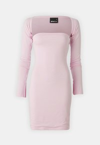 SQUARE NECK MINI DRESS - Jerseykjole - pink lady