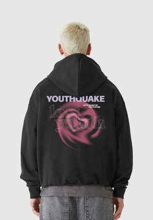 YOUTHQAUKE - Kapuzenpullover - black