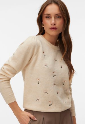 Vero Moda, VMFIORELLA O NECK - Pullover - birch/pink