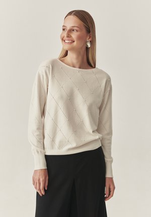 AZAKI - Svetrík - cream white