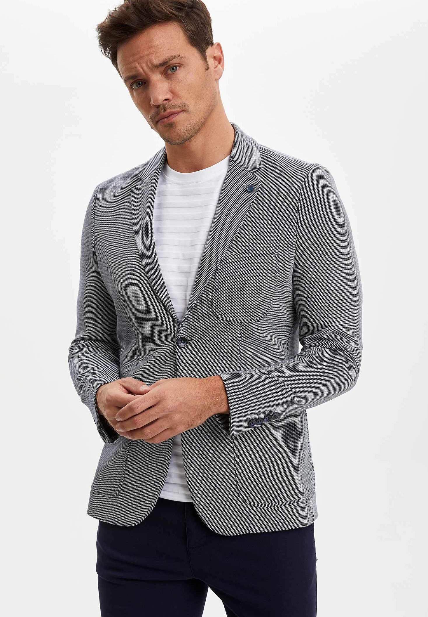 DeFacto Blazer jacket - indigo/dark blue - Zalando.de