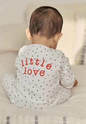 Next, 3 PACK - Sleep suit - red heart