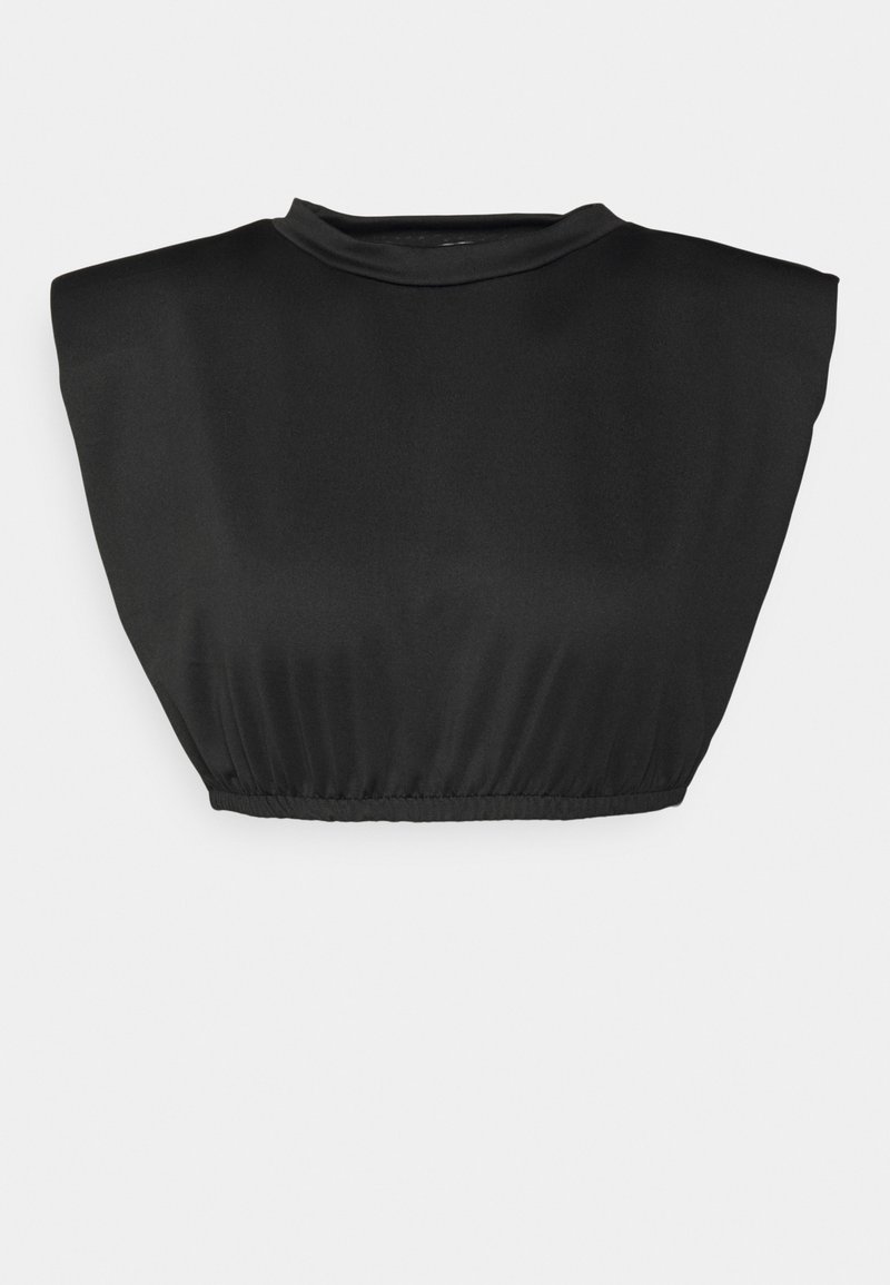 Damen T-Shirts | Missguided Petite RECYCLED SHOULDER PAD CROP 2PACK Top black/taupe/schwarz - FX70226 Damen T-Shirts | Missguided Petite RECYCLED SHOULDER PAD CROP 2PACK Top black/taupe/schwarz - FX70226