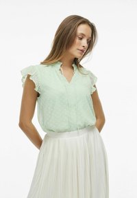 VILA VIEDEE V NECK  - Blus - silt green