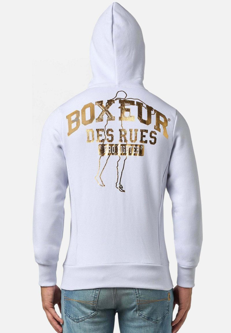 E Oro Felpa Donna Boxeur Boxeur Des Rues Felpa Zip Bianca Felpa