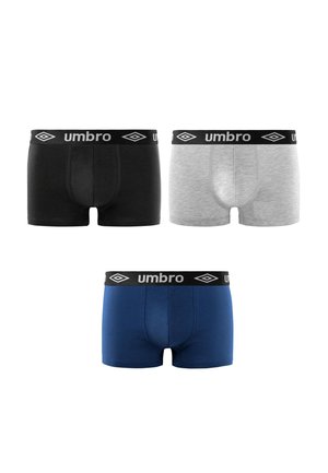 Umbro 3 PACK PLAIN - Boxers - noir bleu gris